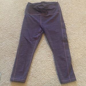 Women’s ' Purple Active Capri Leggings